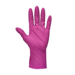 MĂNUŞI DE UNICĂ FOLOSINŢĂ NITRIL FUCHSIA - marimea S 100 buc
