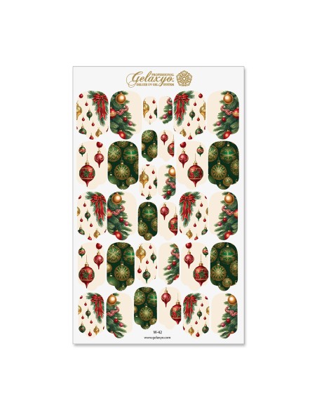 Nail Wraps Gelaxyo - W42 - Christmas Heirloom