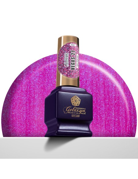 Oja Semipermanenta Gel Polish Roz Gelaxyo Vegas 21 - 7 ml