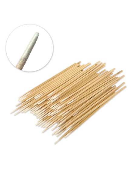 SET 100 BEŢIŞOARE LEMN CU VÂRF SUBȚIRI DIN BUMBAC