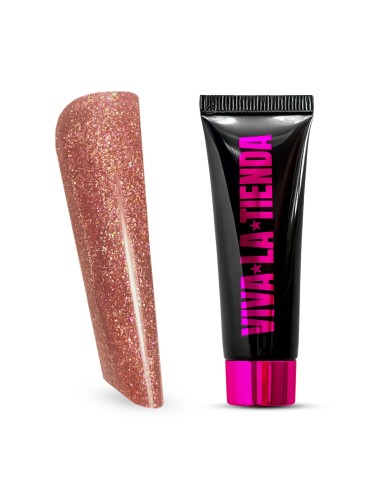 VIVA LA TIENDA POLYGEL Soft Shine 08 - Shimmer Peach - 30ml