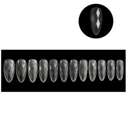 GEL TIPS MIGDALĂ TRANSPARENTE MODEL MOZAIC SET 120 BUC 2
