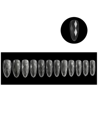 GEL TIPS MIGDALĂ TRANSPARENTE MODEL MOZAIC SET...