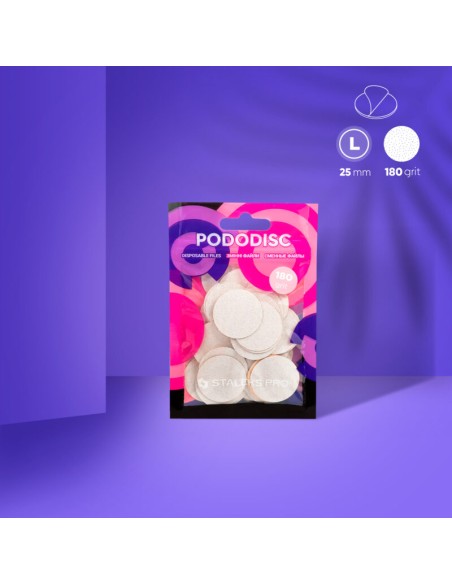 SET 50 PILE DE SCHIMB STALEKS pentru DISCUL DE PEDICHIURA 25mm 180 granulație