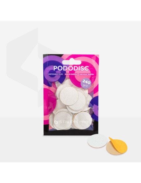 SET 50 PILE DE SCHIMB STALEKS pentru DISCUL DE PEDICHIURA 25mm 240 granulație