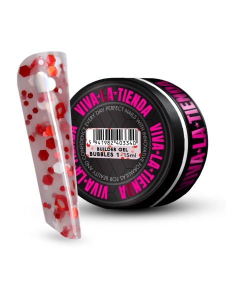 VIVA LA TIENDA BUILDER GEL BUBBLES 01 - CLEAR - 15ml