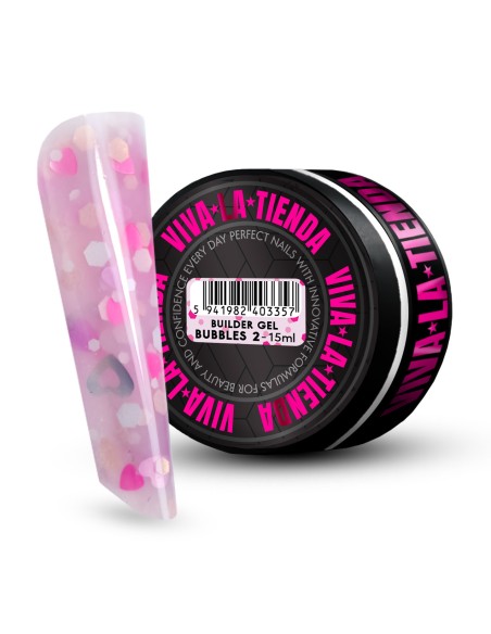 VIVA LA TIENDA BUILDER GEL BUBBLES 02 - PINK - 15ml