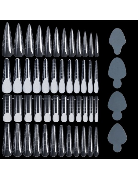 Dual Forms 2, 4 FORME REUTILIZABILE + 4 PADURI DE SILICON, 144 pcs, 12 mărimi