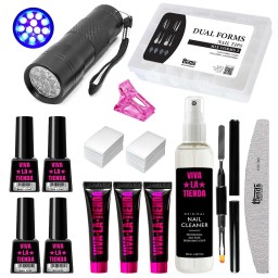 KIT POLYGEL 3 CU TIPSURI REUTILIZABILE