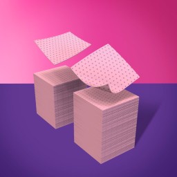 ŞERVETELE ABSORBANTE ROZ 400 buc  4,5x4,5cm Staleks