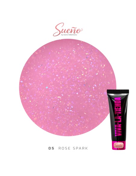 Viva La Tienda Polygelul Sueño 05 - Rose Spark 30ml - by Ioana Săbăreanu