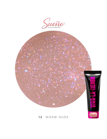 Viva La Tienda Polygelul Sueño 12 - Warm Nude 30ml - by Ioana Săbăreanu
