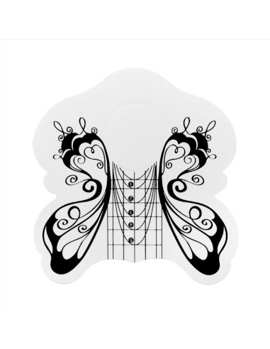 ŞABLOANE S09 FLUTURE NEGRU FORME OVALE 300buc