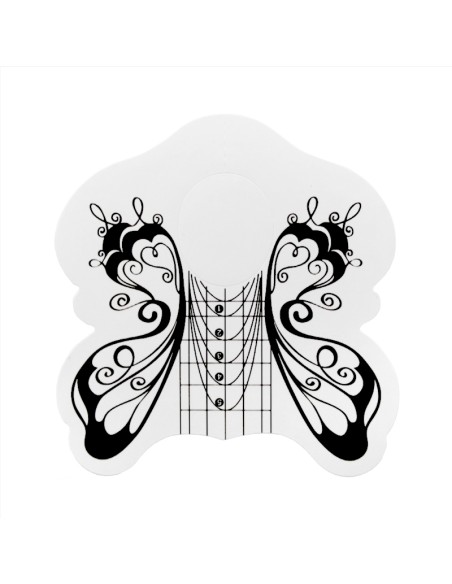 ŞABLOANE S09 FLUTURE NEGRU FORME OVALE 300buc