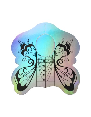 ŞABLOANE S10 FLUTURE NEGRU FORME OVALE PE...