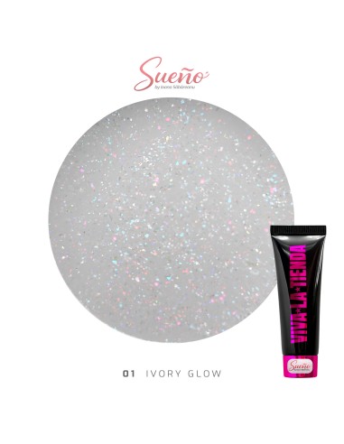Viva La Tienda Polygelul Sueño 01- Ivory Glow 30ml - by Ioana Săbăreanu