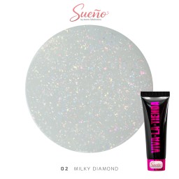 Viva La Tienda Polygelul Sueño 02- Milky Diamond 15ml - by Ioana Săbăreanu