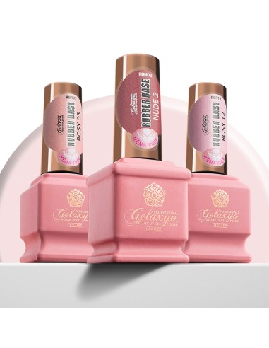 GELAXYO NUDE & ROSY - TRIO RUBBER BASE SET 15ml...