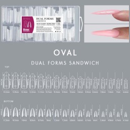 Dual Forms Sandwich OVAL set 240 buc, 15 mărimi tipsuri... 2