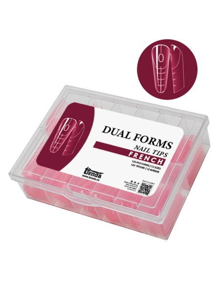 Dual Forms Balerina - PERFECT FRENCH set 120 buc, 12 mărimi, reutilizabile