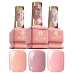 GELAXYO NUDE & ROSY - TRIO RUBBER BASE SET 15ml + 2x7ml