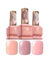 GELAXYO NUDE & ROSY - TRIO RUBBER BASE SET 15ml + 2x7ml