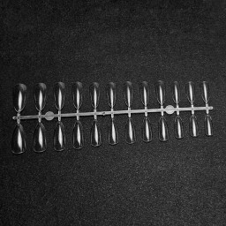 GEL TIPS ALMOND MEDIUM SET 24 BUC DIVERSE MĂRIMI