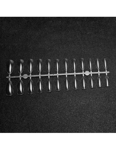 GEL TIPS ALMOND MEDIUM SET 24 BUC DIVERSE MĂRIMI