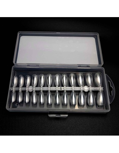 GEL TIPS ALMOND MEDIUM SET 240 BUC DIVERSE MĂRIMI