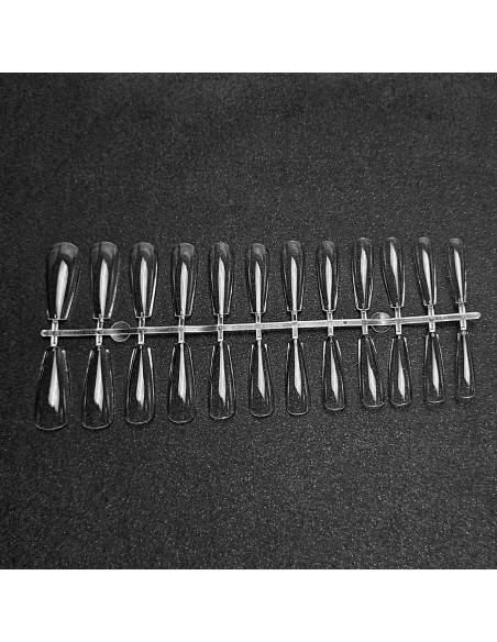 GEL TIPS BALLERINA LONG SET 24 BUC DIVERSE MĂRIMI