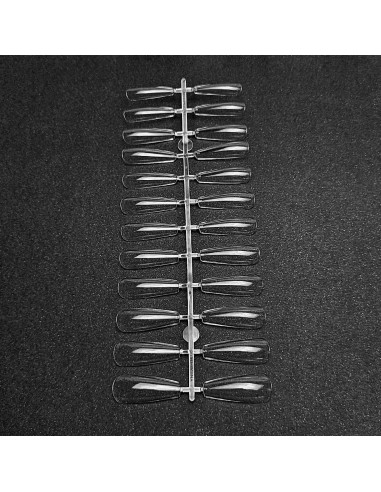 GEL TIPS BALLERINA LONG SET 24 BUC DIVERSE MĂRIMI