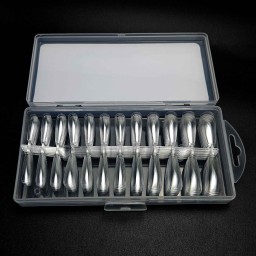 GEL TIPS ”BALLERINA LONG” SET 240 BUC DIVERSE MĂRIMI  2