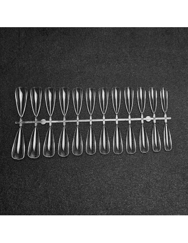 GEL TIPS STILETTO LONG SET 24 BUC DIVERSE MĂRIMI