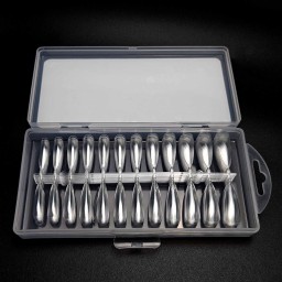 GEL TIPS STILETTO LONG SET 240 BUC 10 MĂRIMI  2