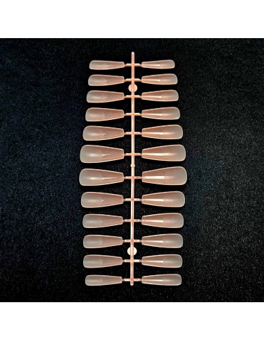 GEL TIPS BALLERINA LONG MILKY PINK SET 24 BUC...