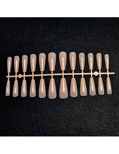 GEL TIPS BALLERINA LONG MILKY PINK SET 24 BUC...