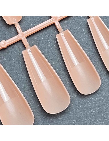 GEL TIPS BALLERINA LONG MILKY PINK SET 24 BUC...