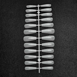 GEL TIPS BALLERINA LONG MILKY WHITE SET 24 BUC DIVERSE... 2
