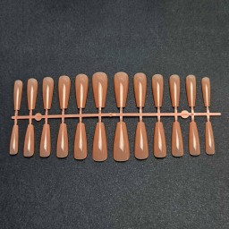 GEL TIPS BALLERINA LONG PINK BEIGE SET 24 BUC DIVERSE MĂRIMI