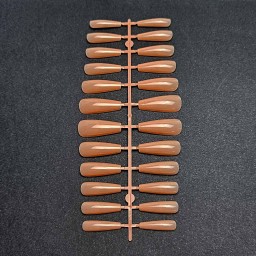 GEL TIPS BALLERINA LONG PINK BEIGE SET 24 BUC DIVERSE MĂRIMI 2