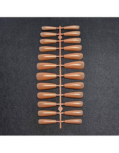 GEL TIPS BALLERINA LONG PINK BEIGE SET 240 BUC...