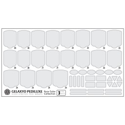 Nail Wraps Gelaxyo Pediluxe - Pure Color 03 White