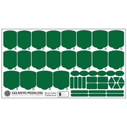 Nail Wraps Gelaxyo Pediluxe - Pure Color 08 - Green