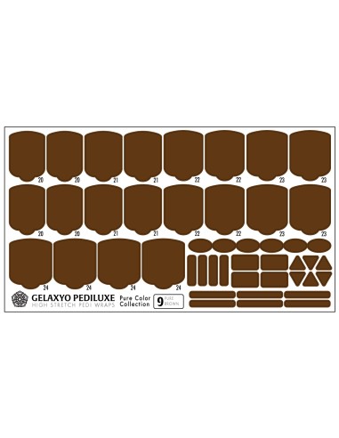 Nail Wraps Gelaxyo Pediluxe - Pure Color 09 -...