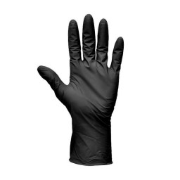 MĂNUŞI DE UNICĂ FOLOSINŢĂ NITRIL NEGRE - marimea L 100 Buc