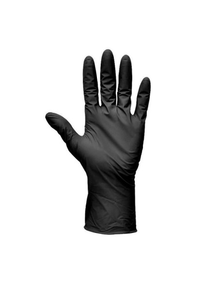 MĂNUŞI DE UNICĂ FOLOSINŢĂ NITRIL NEGRE - marimea L 100 Buc