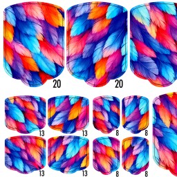 PEDI WRAPS ESTIVAL 1 GELAXYO CU 38 DE WRAPURI, 26...