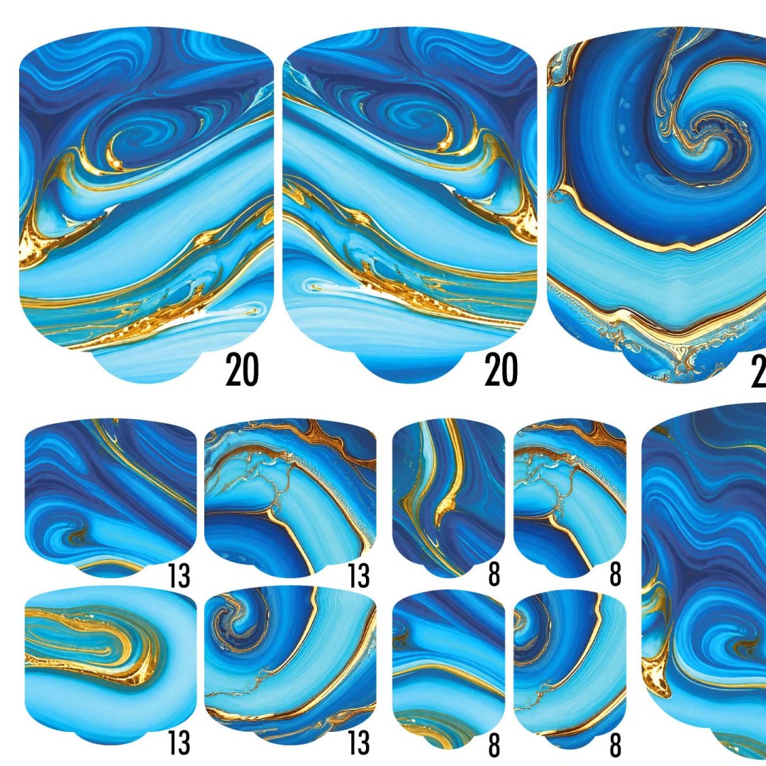 PEDI WRAPS LIQUID MARBLE LM-1 GELAXYO