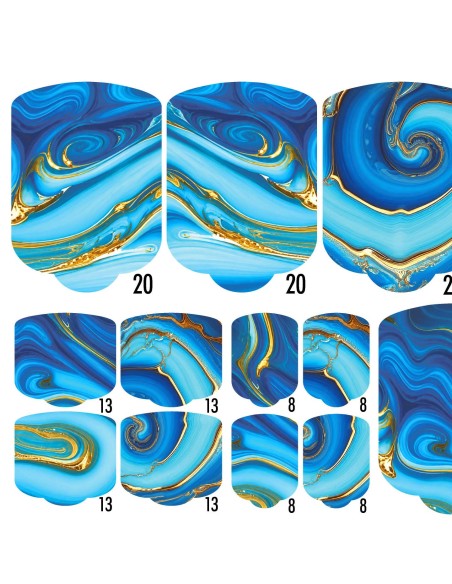 PEDI WRAPS LIQUID MARBLE LM-1 GELAXYO