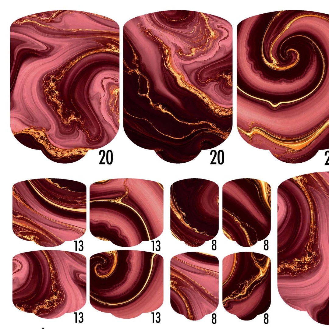 PEDI WRAPS LIQUID MARBLE LM-3